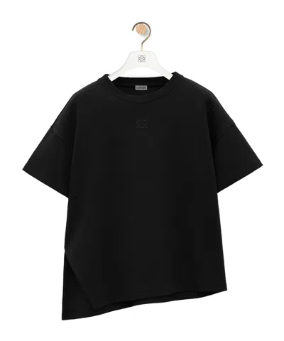 Loewe Item O-neck Short-sleeved T-shirt In Black