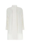 Shop Loewe Ivory Crepe Oversize Blouse