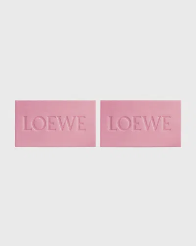 Loewe Ivy Mini Soaps, 2 X 4.4 Oz. In White