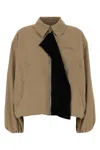 Loewe Balloon Silhouette Technical Jacket In Brown