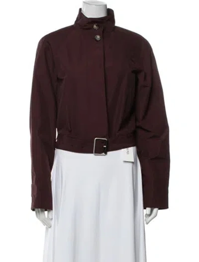 Pre-owned Loewe Jacket In Burgundy