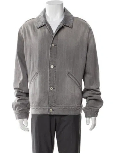 Pre-owned Loewe Jacket In Gray