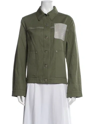 Pre-owned Loewe Jacket In Green