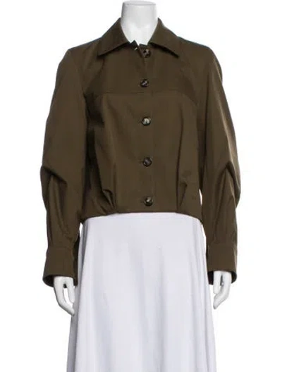 Pre-owned Loewe Jacket In Green