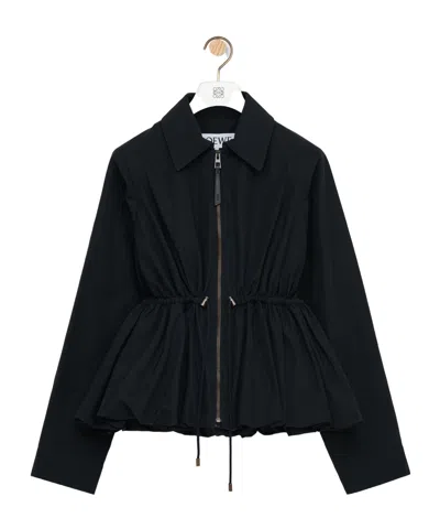 Loewe Jacket In Cotton Blend In Black