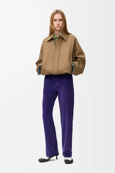 Loewe Jacket In Cotton Size: 32 For Woman In Beige