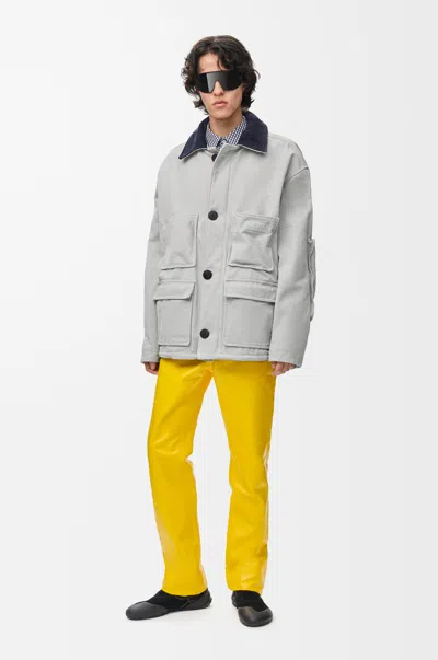 Loewe Jacket In Cotton In Gray
