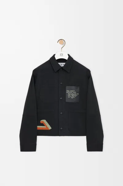 Loewe Jacket In Cotton Size:40 For Woman In Black