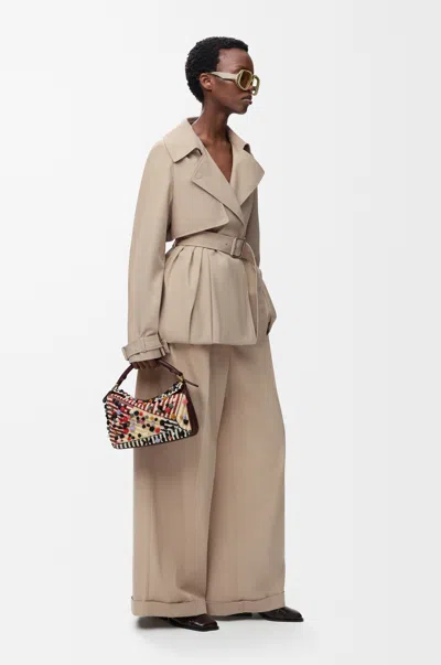 Loewe Jacket In Cotton Size:44 For Woman In Sand