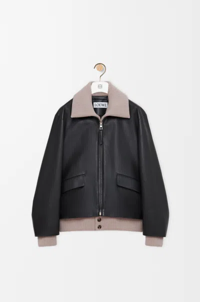 Loewe Jacket In Nappa Buffalo Skin In Black