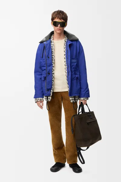 Loewe Jacket In Technical Shell Size: 44 For Man In Blue