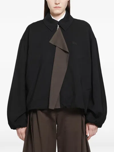 Loewe Jacket In Viscose And Wool Blend In Blue