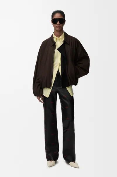 Loewe Jacket In Viscose And Wool Blend Size: 44 For Woman In Animal Print