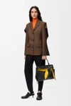 Loewe Jacket In Wool In Brown