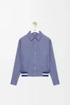 Loewe Logo Bomber Jacket In Blue