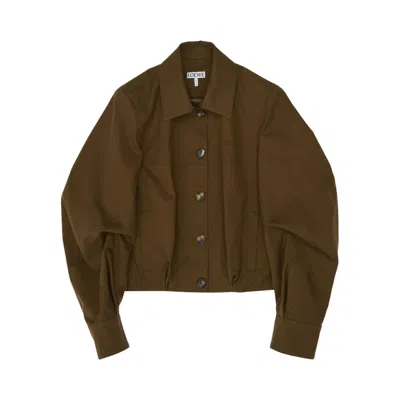 Pre-owned Loewe Jacket 'khaki Green' | Women's Size 38