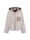 Loewe Jacket In Light Grey/white