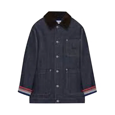Pre-owned Loewe Jacket 'raw Denim/blue' | Men's Size 50