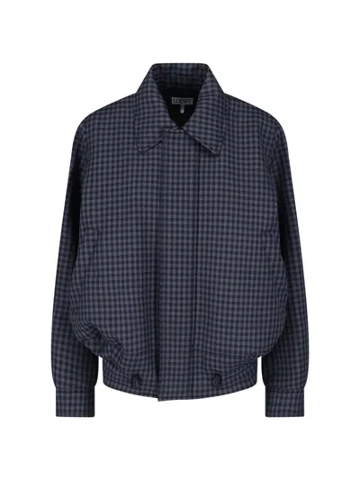 Loewe Jacke Mit Kordelzug Aus Wolle In Blue