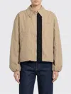 Loewe Polyester Jacket Long Sleeves Collared Front Pockets In Brown