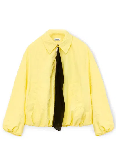 Loewe Jacket In Technical Fabric In Yellow