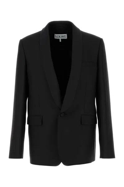 Loewe Black Wool Blend Blazer