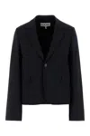 Loewe Navy Blue Wool Blazer In Blue