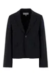 Loewe Navy Blue Wool Blazer In Blue