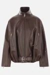 Loewe Balloon Jacket In Nappa Lambskin In Brown