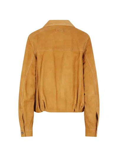 Loewe Suede Goatskin Jacket In Animal Print