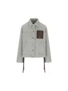 Loewe Workwear Jacket In Denim In Green