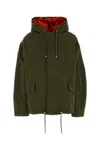 Loewe Cotton Canvas Vest And Jacket Set In Green