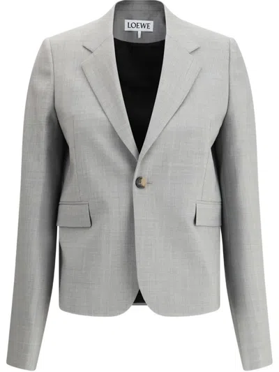 LOEWE LOEWE WOOL SINGLE-BREASTED JACKET