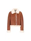 Loewe Shearling Jacket In White