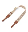 Loewe Embroidered Logo Anagram Pattern Loop Strap In Brown