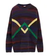 Loewe Jacquard-design Sweater In Green