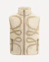 Loewe Anagram Fleece Jacquard Vest In Neutral