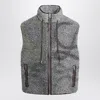 Loewe Jacquard Fleece Vest With Anagram Pattern In Gray