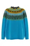 Loewe Jacquard Pattern Sweater In Blue