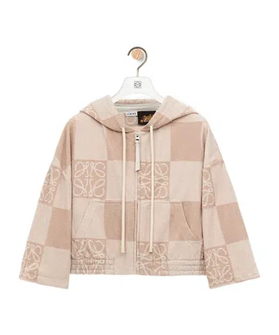 Loewe Jacquard Sweater In Nude