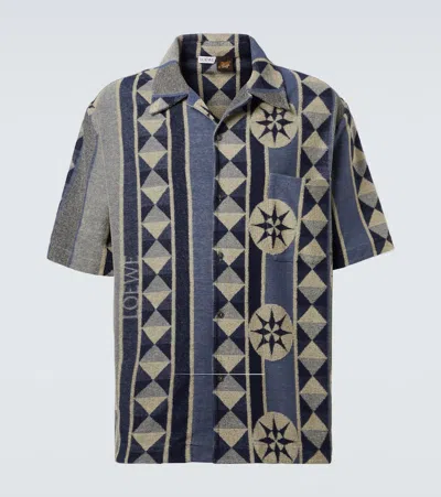 LOEWE JACQUARD TERRY BOWLING SHIRT
