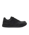 Loewe Jambo Logo-detail Leather Sneakers In Black