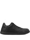 Loewe Jambo Logo-detail Leather Sneakers In Black