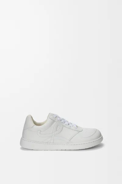 Loewe Jambo Sneaker In Soft Grained Calfskin Sneakers White