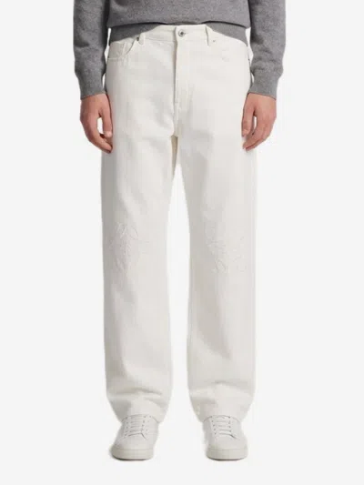 Loewe Jeans Baggy Anagram In White