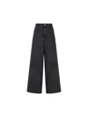 Loewe Baggy Fit Jeans With Anagram Embroidery In Black