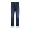 Loewe Adjusted Fit Fisherman Turn-up Jeans In Denim In Blue