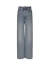 LOEWE JEANS CRAFTED IN MEDIUM-WEIGHT WASHED COTTON DENIM