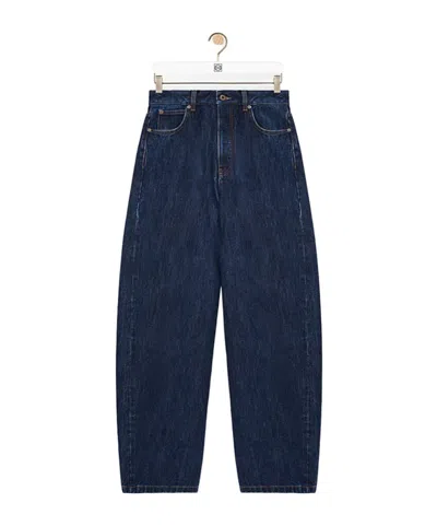 Loewe Jeans In Cotton In Blue