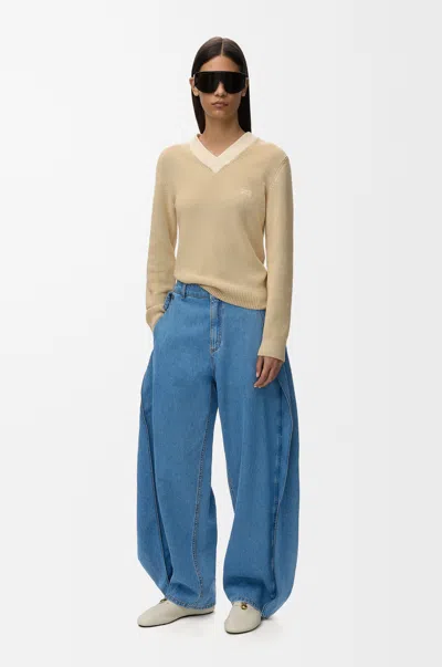 Loewe Jeans In Denim Size: 44 For Woman In Multi